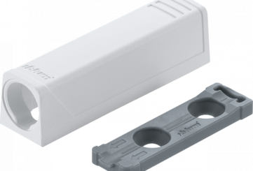 Blum Держатель TIP-ON прямой короткий,белый шелк 956.1201 TIP-AP 250SEIW