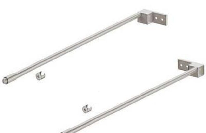 Hafele Matrix Box S, комплект круглых релингов, серый, 350 мм
