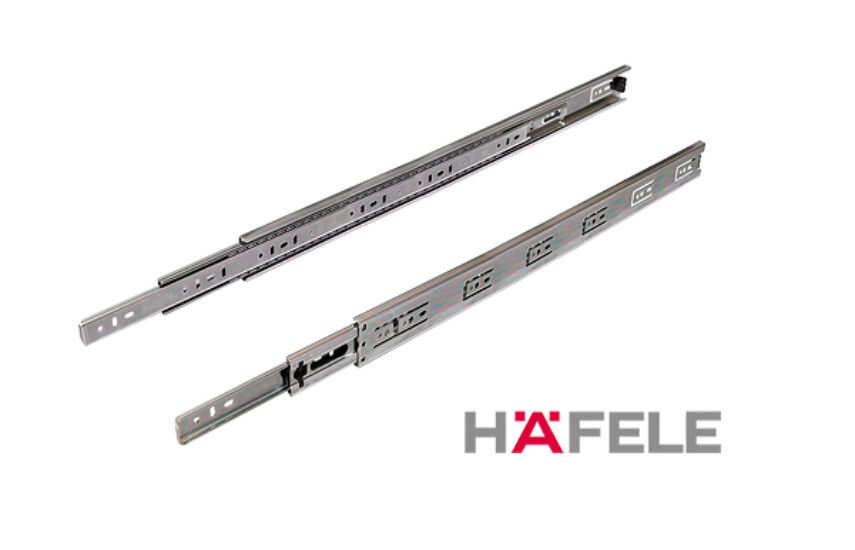 Hafele Matrix Runner BB шариковые направляющие (полного выдвижения) 45 мм,1.2×1.2×1.4, 700 мм