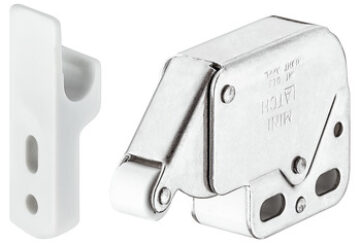 Пружинная защелка Hefel MINI-LATCH+ сопряженная деталь бел.пластм.