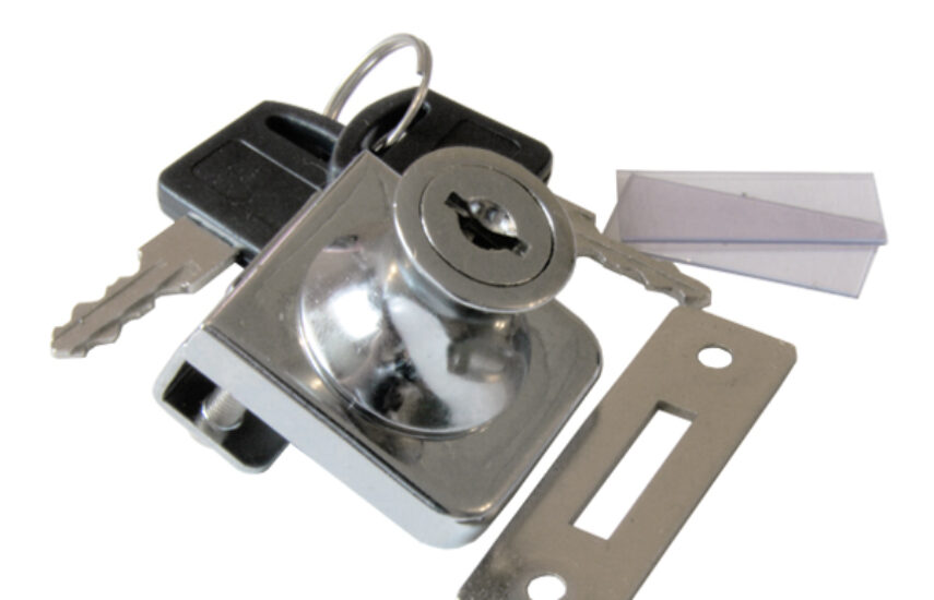 MF Замок LOCK.805.CR, хром 2 стекла накладной 3468